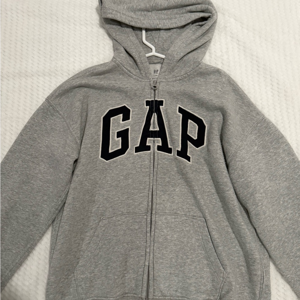 GAP Kids Classic Gray Zip-Up Hoodie